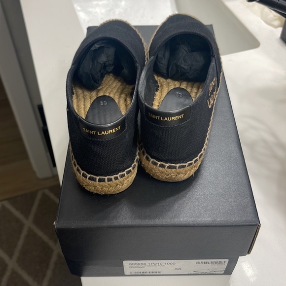 Saint Laurent Black Espadrilles Women’s Size 36 - Picture 6 of 10